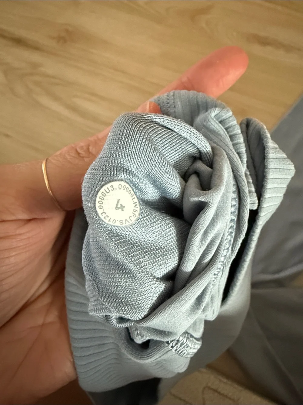 lululemon athletica Light blue Ribbed High-Waist Leggings